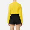 Maglia Elisabetta Franchi in Cashmere Giallo con Logo Indietro