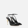 Slingback Nera in Nappa con Tacco Scultura paio