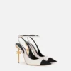 Slingback in Nappa Burro con Tacco Scultura paio